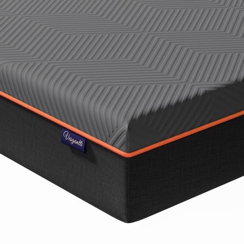 Vesgantti Schaummatratze, ergonomische Matratze Gel-Memoryschaum Matratze mit atmungsaktiver Bezug, H2 & H3 , 90 x 200cm Grau