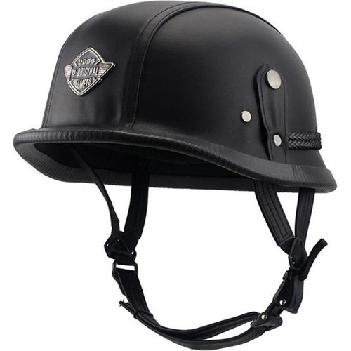 Helm Persönliche Retro Cruiser Motorrad schwarz XL