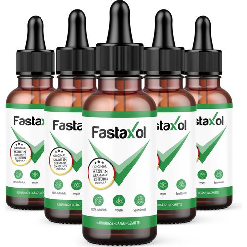 Fastaxol Öl-Komplex Tropfen | mit Pflanzenölen | für Männer und Frauen geeignet | 30 ml pro Flasche 6x