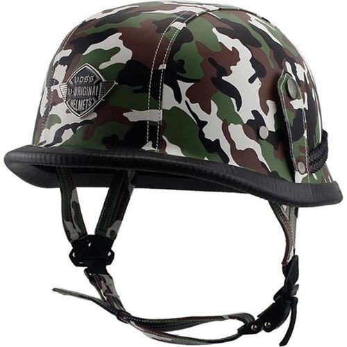 Helm Persönliche Retro Cruiser Motorrad Camouflage Green M