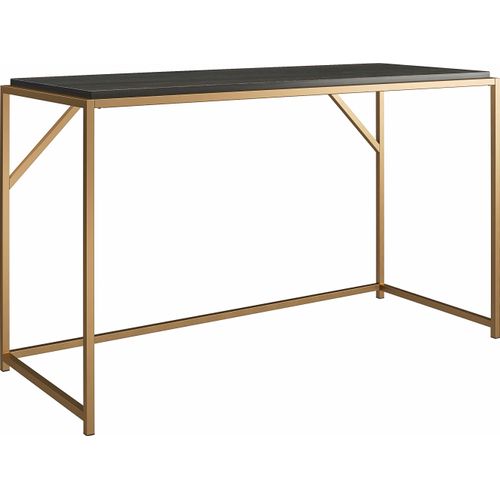 Arbeitstisch ></noscript>Ulva< in Braun, MDF/Folie/Metall - 125x75x52cm (BxHxT)