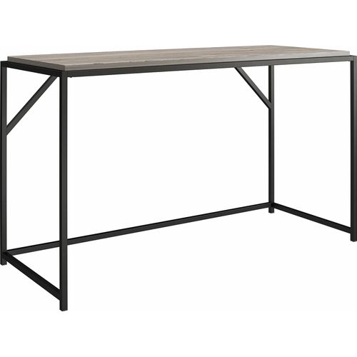 Schreibtisch ></noscript>Ulva< in Grau, MDF/Folie/Metall - 125x75x52cm (BxHxT)