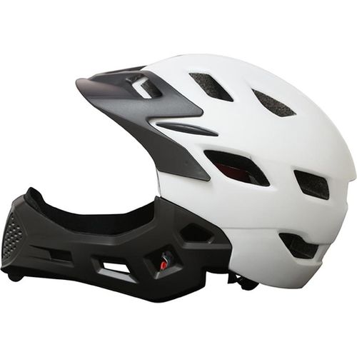 Vollbedeckte Kinderhelm Balance Fahrrad Kinder Gesicht weiß_ Eine Größe