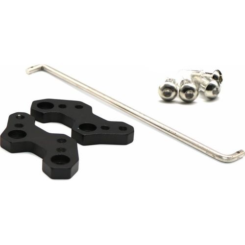 2 Stück Motorrad-Rearset Basis Fuß Pegs hinten für Suzuki GSXR150 GSX-R150 17-20 schwarz