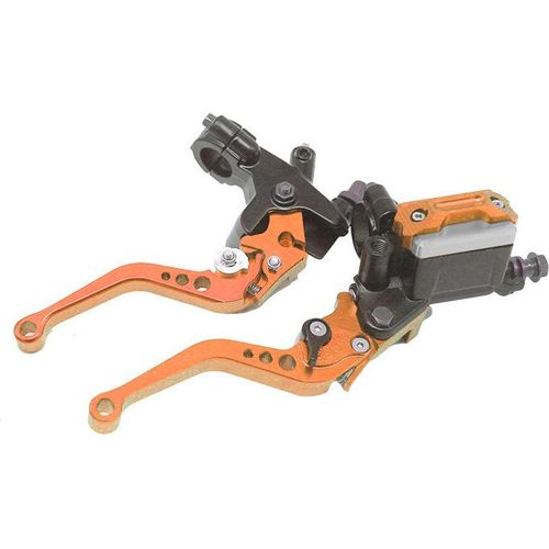 CNC Scheibenbremspumpe 7/8 22mm hydraulisch Verstellbare Winkel Kupplung Montage Offroad Motorrad allgemeine Modifikation Orange
