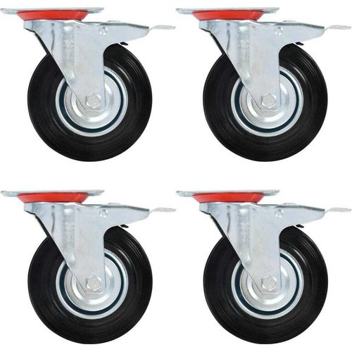 Möbel 16 Stk. Lenkrollen 125 mm - Transportroller 277978