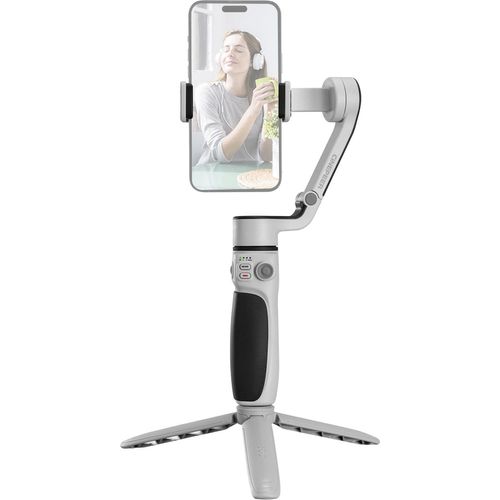 ZHIYUN CQ5 Faltbarer, ausziehbarer 3-Achsen-Gimbal-Stabilisator fuer Telefon-Vlog-Gimbal, Sprach- und Gestensteuerung, Al-Tracking mit Mini-Stativersatz fuer iPhone 16/15/14/13/12 Android-Telefone