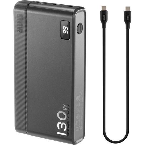 ZHIYUN CH100W03 130 W Power Bank 22500 mAh Grosse Kapazitaet PD Schnellladung Mit Typ-C USB-A 3 Anschluesse LED-Bildschirm Rucksack fuer Laptop Smartphone Drohne LED Fuelllicht