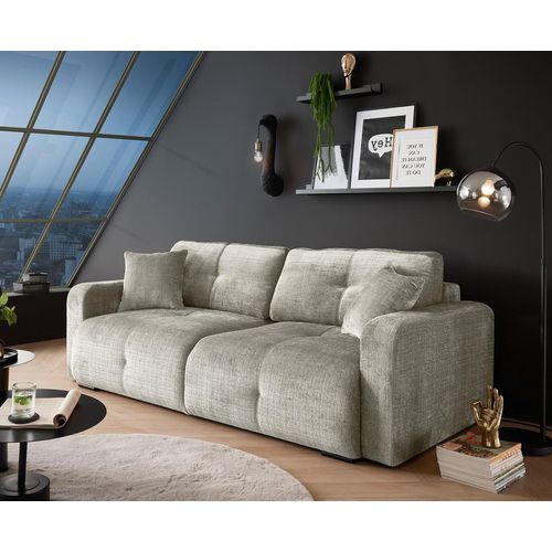 Bullet Schlafsofa 235 x 120 cm, mit Bettkasten, Stoffbezug:Cremona 04 Taupe