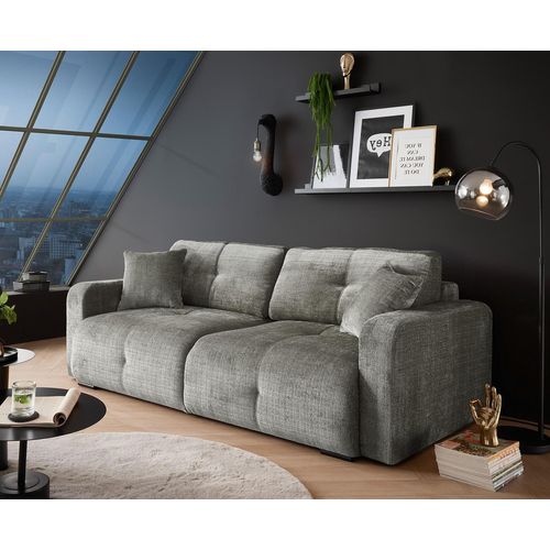 Bullet Schlafsofa 235 x 120 cm, mit Bettkasten, Stoffbezug:Cremona 96 Grey