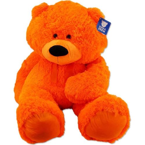 Teddybär Orange XXL neon - ca. 130 cm