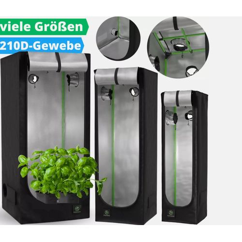 Growbox Growzelt Gewähshaus Growschrank Zuchtzelt Indoor Grow Tent Pflanzen Box 100 x 100 x 200 cm