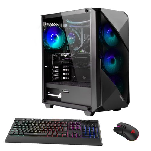 GAMEMAX Gaming-PC Striker 7386 Ryzen 7 5700X Wasserkühlung 32GB RAM 2TB SSD RTX 4060 Windows 11