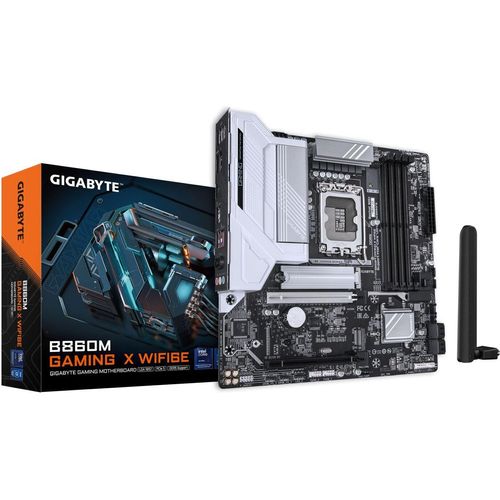 Gigabyte B860M GAMING X WIFI6E - Motherboard - ATX - LGA1851-Sockel - AMD B850 Chipsatz - USB4, USB-C 3.2 Gen2, USB 3.2 Gen 1 - Bluetooth, Wi-Fi 6E, Gigabit LAN - Onboard-Grafik (CPU erforderlich)