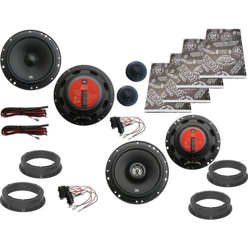 JBL Lautsprecher Set für VW Amarok Bj 10-20 Tür vorn hinten + Dämmung