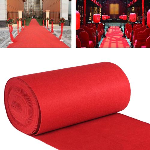 10m/15m VIP Rote Teppich Runner Party Dekoration Hochzeit Aisle Boden Einweg Eingang Scene Teppich - 1*15m