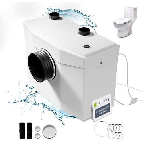 Juskys Hebeanlage 600 W - Schmutzwasserpumpe mit Häcksler, Kleinhebeanlage, 7 m