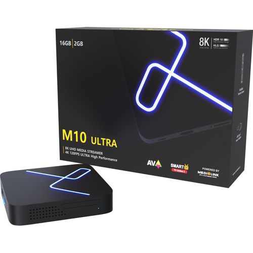 Medialink M10 8K 4K Ultra UHD Android 11 5G Dual WiFi IP TV Box Mediaplayer