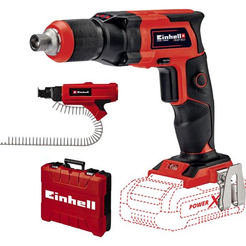 Set aus Einhell Akku-Trockenbauschrauber TE-DY 18 Li - solo & Magazine Attachment Magazinaufsatz