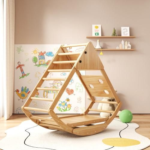 ProximaX 8-in-1 Klettergerüst aus Holz: Rutsche, Klettermodul, Leitern, Bogen, Schaukelschiff & Zelt - Kreative Spiel- und Bewegungsmöglichkeiten für Kinder