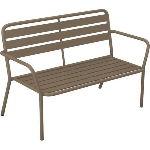 Gartenbank - Metall - Taupe - MIRMANDE von MYLIA