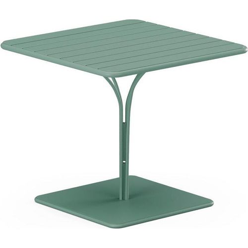 Gartentisch - L. 80 cm - Metall - Mandelgrün - MIRMANDE von MYLIA