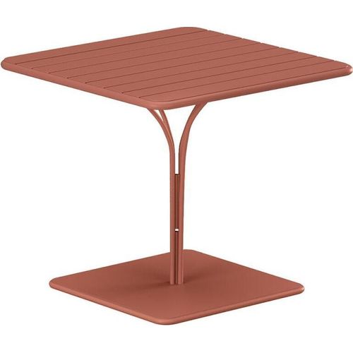 Gartentisch - L. 80 cm - Metall - Terracotta - MIRMANDE von MYLIA