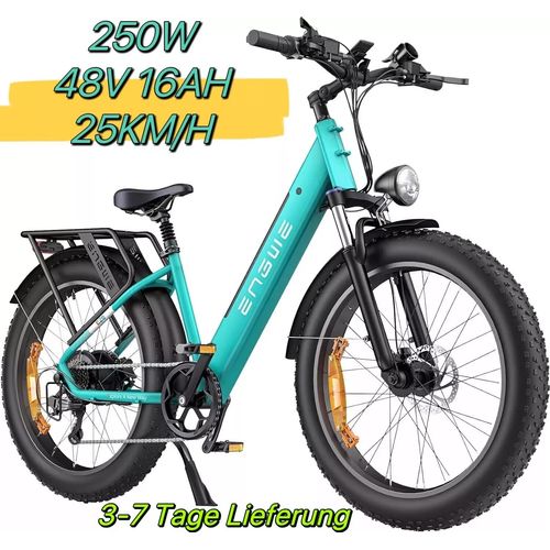 26 Zoll City eBike 48V 16AH Damen Trekking E bike E-Hollandräder Elektrofahrrad Trekking ebike E-Mountainbike Pedelec Citybike 25km/h E-MTB Grün