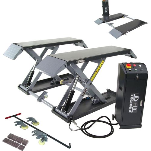 Mobile Scherenhebebühne 3500 kg Kurzhub Bühne Hebebühne 3,5 t 06303