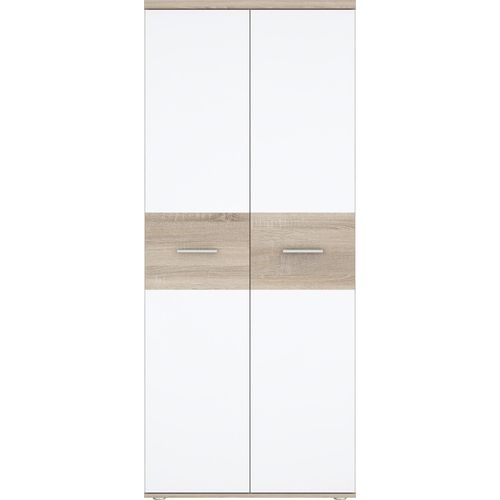 Kleiderschrank ></noscript>WINNIE< in Sonoma Eiche / Weiss - 79,9x188,6x52,7cm (BxHxT)