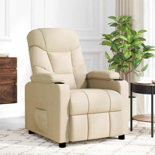 Möbel Massagesessel Creme Stoff - Massagesessel 339101
