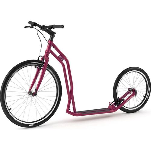 Tretroller Yedoo Steel S2620 Dogscooter Scooter Roller Cityscooter weinrot