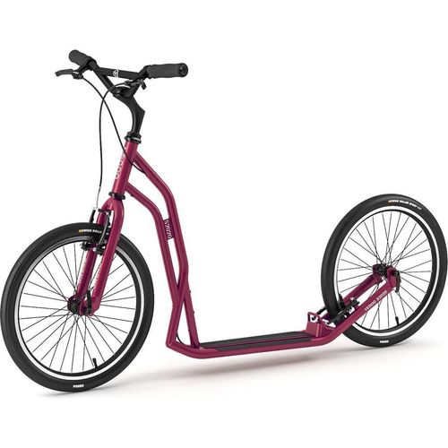 Tretroller Yedoo Steel S2020 Dogscooter Scooter Roller Cityscooter weinrot