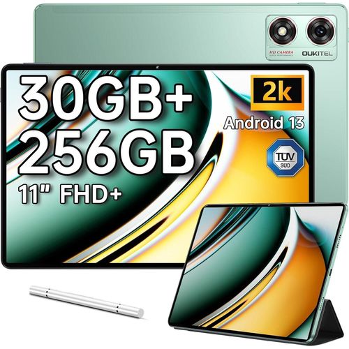 Tablet 11 Zoll - 30(6+24) GB RAM +256GB ROM (1TB TF) Octa-Core Tablet Android 13, 8800mAh Gaming Tablet, 2K Display, 13MP+8MP Dual SIM Tablet PC