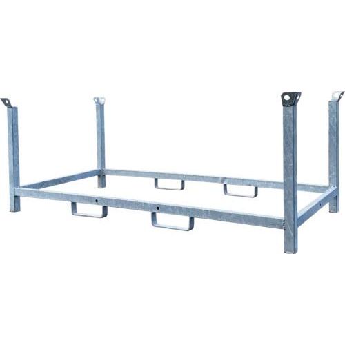 Lager- und Transportpalette für 30 Fußplatten 2100 mm x 1000 mm x 1100 mm