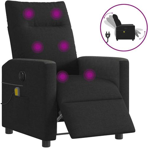 Massagesessel Elektrisch Schwarz Stoff, Klassische Sessel Design Möbel
