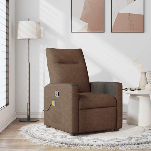 Massagesessel Braun Stoff, Klassische Sessel Design Möbel