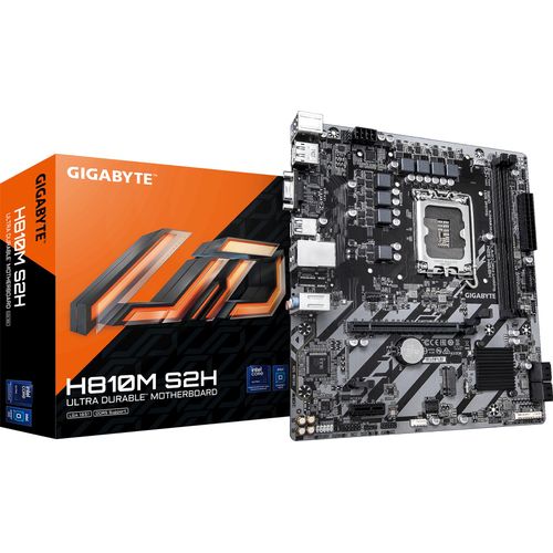 Gigabyte 1851 H810M S2H - DDR5/M.2/DP/HDMI/VGA/AµATX - Mainboard - Intel H810