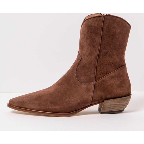 Neosens Schnürstiefel mit hoher absatz S3354 SILK SUEDE CHOCOLATE/ RUCHE Farbe Chocolate