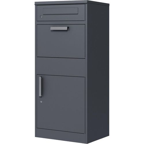 Paketbox Stahl verzinkt anthrazit