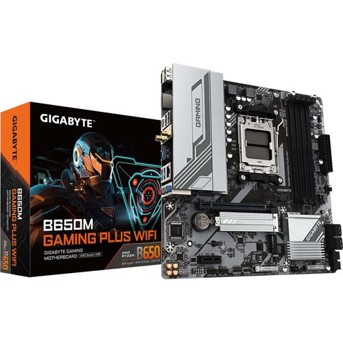 GIGABYTE B650M GAMING PLUS WIFI mATX Mainboard Sockel AM5 DP/HDMI