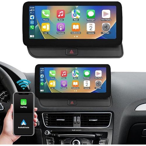Autoradio 12,3 Zoll Touchscreen mit kabellosem Carplay und Android Auto für 2009–2017 Audi Q5 mit 2G MMI System