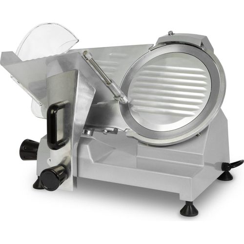 VERTES Gastro Aufschnittmaschine Schneidemaschine, Elektrisch mit 150W, Messer mit 250mm Durchmesser, Schnittstärke 0 bis 12mm