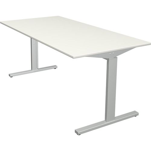 Form 2 Schreibtisch 120 - 180 cm, Maße Tischplatte:160 x 80 cm, Farbe Tischplatte:Weiß