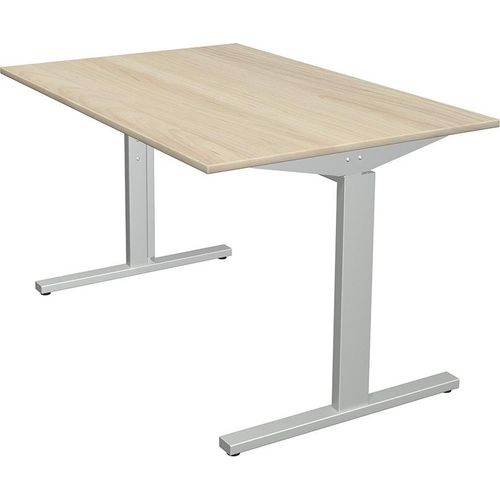 Form 2 Schreibtisch 120 - 180 cm, Maße Tischplatte:120 x 80 cm, Farbe Tischplatte:Ahorn