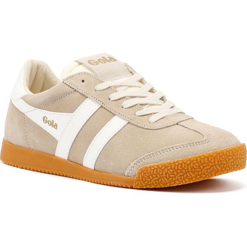 Gola Elan Suede Damen Bone/Weiß Turnschuhe