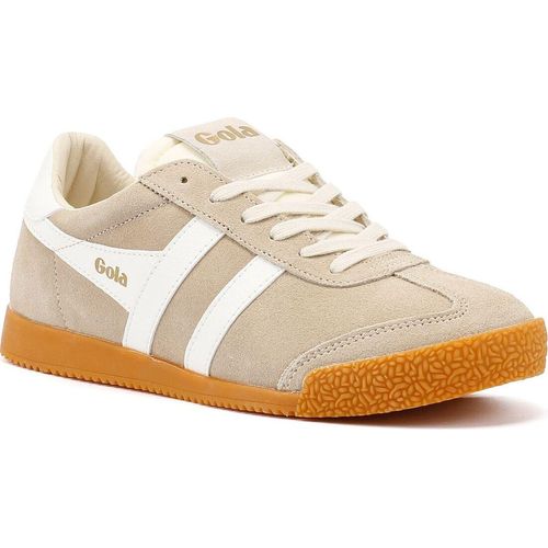 Gola Elan Suede Damen Bone/Weiß Turnschuhe