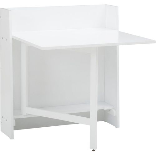 Klapptisch ></noscript>Froya< in Weiß, MDF/Kiefer - 84x90x80cm (BxHxT)
