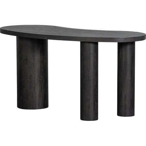 maan organic beistelltisch/schreibtisch mdf dunkelbraun