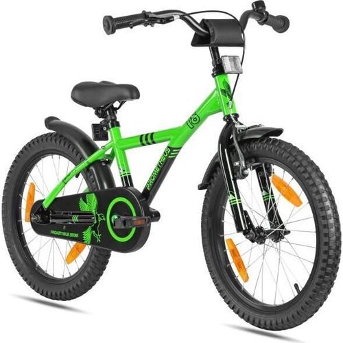 Prometheus 18 Zoll Kinderfahrrad ab 5-6 Jahre in Grün & Schwarz Jungen Mädchen mit Rücktrittbremse !!